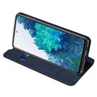 For Samsung Galaxy S20 FE DUX DUCIS Skin Pro Series Horizontal Flip PU + TPU Leather Case, with Holder & Card Slots(Blue) - 3