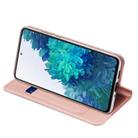 For Samsung Galaxy S20 FE DUX DUCIS Skin Pro Series Horizontal Flip PU + TPU Leather Case, with Holder & Card Slots(Rose Gold) - 3