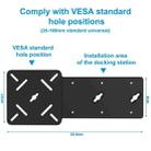 For Dell Monitor Docking Station VESA Mounting Bracket(Black) - 3
