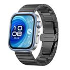 For Huawei Watch Fit 4 / 4 Pro / 3 Bamboo Stainless Steel Watch Band(Black) - 1