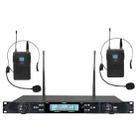 U-620 Professional 1 to 2 Waistpack Wireless Headset Microphone System(Black) - 1