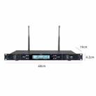 U-620 Professional 1 to 2 Waistpack Wireless Headset Microphone System(Black) - 2