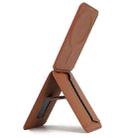 MagSafe Live Broadcast Phone Bracket Card Holder with Elastic Band(Brown) - 1