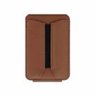 MagSafe Live Broadcast Phone Bracket Card Holder with Elastic Band(Brown) - 2