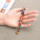 For Xiaomi Smart Band 10 / 9 / 8 Dual Row Beaded Chain Watch Band(Colored Beads) - 3