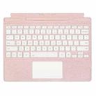 For MicroSoft Surface Pro 9 / 10 / 11 / 12 Single Color Backlight Tablet Bluetooth Keyboard with Touch Pad(Pink) - 2