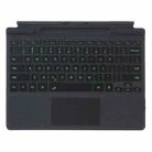 For MicroSoft Surface Pro 9 / 10 / 11 / 12 Single Color Backlight Tablet Bluetooth Keyboard with Touch Pad(Black) - 1