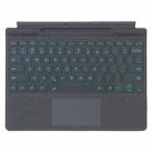 For MicroSoft Surface Pro 9 / 10 / 11 / 12 Single Color Backlight Tablet Bluetooth Keyboard with Touch Pad(Grey) - 1
