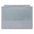 For MicroSoft Surface Pro 9 / 10 / 11 / 12 Single Color Backlight Tablet Bluetooth Keyboard with Touch Pad(Light Grey) - 1