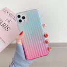 For iPhone 11 Electroplating Gradient Suitcase Stripe TPU Protective Case(Pink) - 1