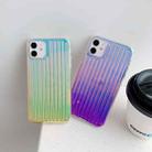 For iPhone 11 Pro Max Electroplating Gradient Suitcase Stripe TPU Protective Case(Purple) - 2