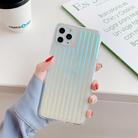 For iPhone 11 Pro Max Electroplating Gradient Suitcase Stripe TPU Protective Case(Silver) - 1