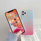 For iPhone 12 Pro Max Electroplating Gradient Suitcase Stripe TPU Protective Case(Pink) - 2