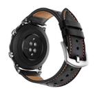For Samsung Galaxy Watch Ultra 47mm / Ultra 2025 Hole Retro Leather Watch Band(Black) - 2