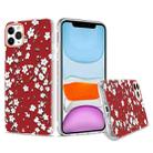 For iPhone 11 3D Cherry Blossom Painted TPU Protective Case(Red) - 1