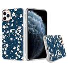 For iPhone 11 Pro 3D Cherry Blossom Painted TPU Protective Case(Blue) - 1