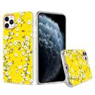 For iPhone 11 Pro 3D Cherry Blossom Painted TPU Protective Case(Yellow) - 1