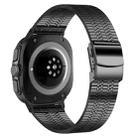 For Samsung Galaxy Watch Ultra 47mm Turtle Buckle Five Beads Stainless Steel Watch Band(Black) - 2