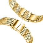 For Samsung Galaxy Watch Ultra 47mm Turtle Buckle Five Beads Stainless Steel Watch Band(Gold) - 3