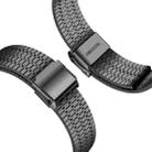 For Samsung Galaxy Watch Ultra 47mm Seven Beads Buckle Stainless Steel Watch Band(Black) - 3