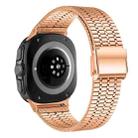 For Samsung Galaxy Watch Ultra 47mm Seven Beads Buckle Stainless Steel Watch Band(Rose Gold) - 2