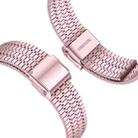 For Samsung Galaxy Watch Ultra 47mm Seven Beads Buckle Stainless Steel Watch Band(Rose Pink) - 3
