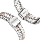For Samsung Galaxy Watch Ultra 47mm Seven Beads Buckle Stainless Steel Watch Band(Silver Rose Gold) - 3