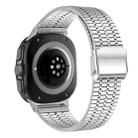 For Samsung Galaxy Watch Ultra 47mm Seven Beads Buckle Stainless Steel Watch Band(Silver) - 2