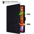 For iPad Air 13 2025 / 2024 Cat Skin-feel Litchi Leather Smart Tablet Case(Black) - 2
