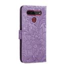 For LG K41S / K51S Lace Flower Horizontal Flip Leather Case with Holder & Card Slots & Wallet & Photo Frame(Purple) - 3