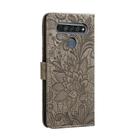 For LG K61 Lace Flower Horizontal Flip Leather Case with Holder & Card Slots & Wallet & Photo Frame(Grey) - 3