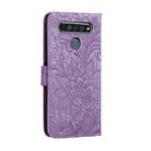 For LG K61 Lace Flower Horizontal Flip Leather Case with Holder & Card Slots & Wallet & Photo Frame(Purple) - 3