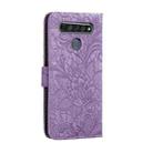 For LG K61 Lace Flower Horizontal Flip Leather Case with Holder & Card Slots & Wallet & Photo Frame(Purple) - 3