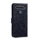 For LG K61 Lace Flower Horizontal Flip Leather Case with Holder & Card Slots & Wallet & Photo Frame(Dark Blue) - 3