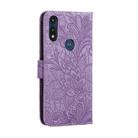 For Motorola Moto E (2020) / Moto E7 Lace Flower Horizontal Flip Leather Case with Holder & Card Slots & Wallet & Photo Frame(Purple) - 3