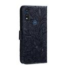For Motorola Moto E (2020) / Moto E7 Lace Flower Horizontal Flip Leather Case with Holder & Card Slots & Wallet & Photo Frame(Dark Blue) - 3