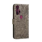 For Motorola Moto Edge+ Lace Flower Horizontal Flip Leather Case with Holder & Card Slots & Wallet & Photo Frame(Grey) - 3