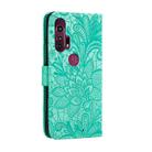 For Motorola Moto Edge+ Lace Flower Horizontal Flip Leather Case with Holder & Card Slots & Wallet & Photo Frame(Green) - 3