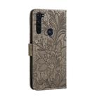 For Motorola Moto G Stylus Lace Flower Horizontal Flip Leather Case with Holder & Card Slots & Wallet & Photo Frame(Grey) - 3