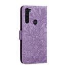 For Motorola Moto G Stylus Lace Flower Horizontal Flip Leather Case with Holder & Card Slots & Wallet & Photo Frame(Purple) - 3