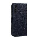 For Motorola Moto G Stylus Lace Flower Horizontal Flip Leather Case with Holder & Card Slots & Wallet & Photo Frame(Dark Blue) - 3