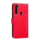 For Motorola Moto G Stylus Lace Flower Horizontal Flip Leather Case with Holder & Card Slots & Wallet & Photo Frame(Red) - 3