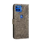 For Motorola Moto G5 Plus 5G Lace Flower Horizontal Flip Leather Case with Holder & Card Slots & Wallet & Photo Frame(Grey) - 3