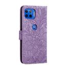 For Motorola Moto G5 Plus 5G Lace Flower Horizontal Flip Leather Case with Holder & Card Slots & Wallet & Photo Frame(Purple) - 3