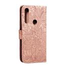 For Motorola Moto G Power Lace Flower Horizontal Flip Leather Case with Holder & Card Slots & Wallet & Photo Frame(Rose Gold) - 3