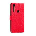 For Motorola Moto G Power Lace Flower Horizontal Flip Leather Case with Holder & Card Slots & Wallet & Photo Frame(Red) - 3