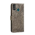 For Huawei Honor 9X Lite Lace Flower Horizontal Flip Leather Case with Holder & Card Slots & Wallet & Photo Frame(Grey) - 3