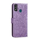 For Huawei Honor 9X Lite Lace Flower Horizontal Flip Leather Case with Holder & Card Slots & Wallet & Photo Frame(Purple) - 3