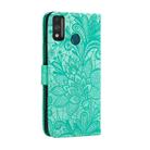 For Huawei Honor 9X Lite Lace Flower Horizontal Flip Leather Case with Holder & Card Slots & Wallet & Photo Frame(Green) - 3