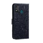 For Huawei Honor 9X Lite Lace Flower Horizontal Flip Leather Case with Holder & Card Slots & Wallet & Photo Frame(Dark Blue) - 3